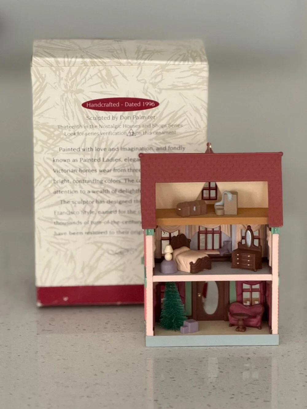Hallmark Ornament Nostalgic Houses and Shops Victorian Painted Lady #13